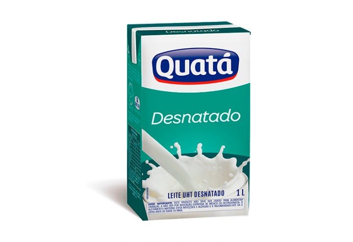 Leite Longa Vida Desnatado Quatá 1l
